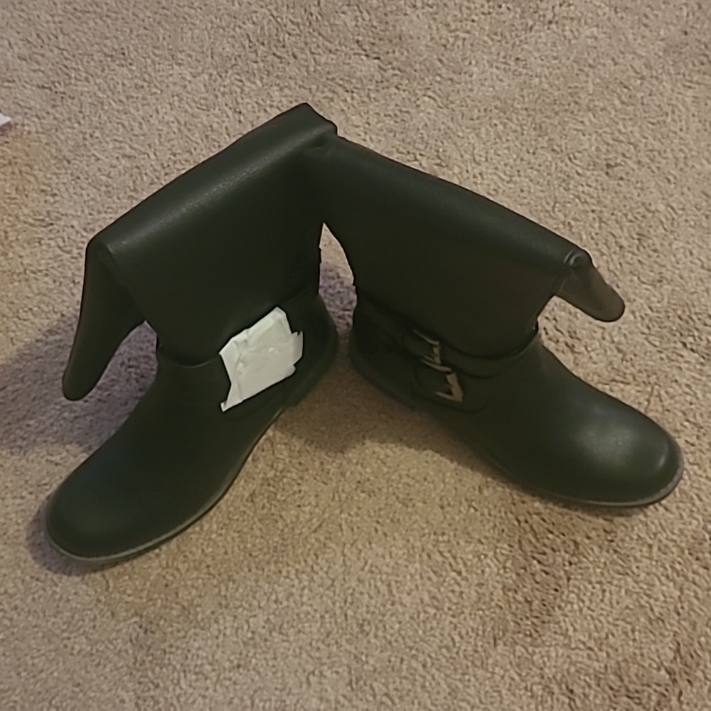 Zipper flat boots